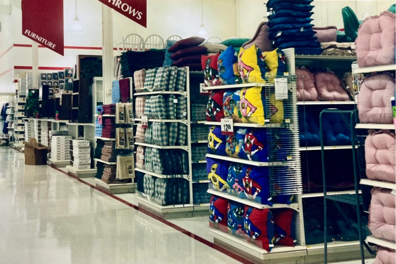 Bradlees throws and furniture aisle