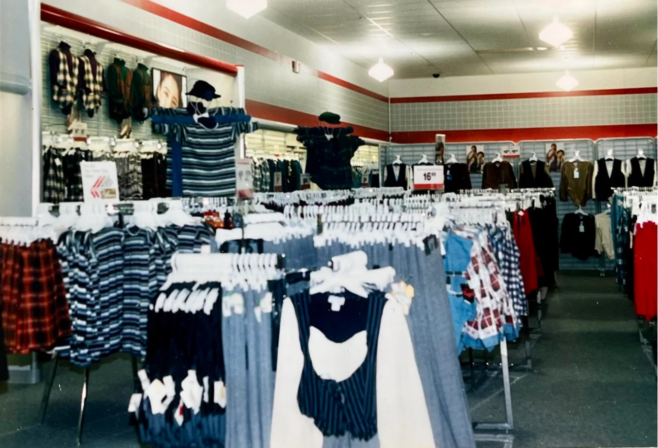 Bradlees clothing aisle