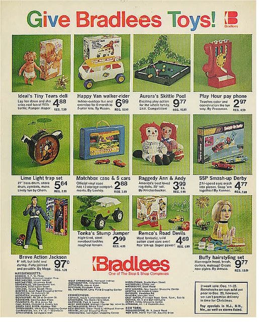 Bradlees toy department